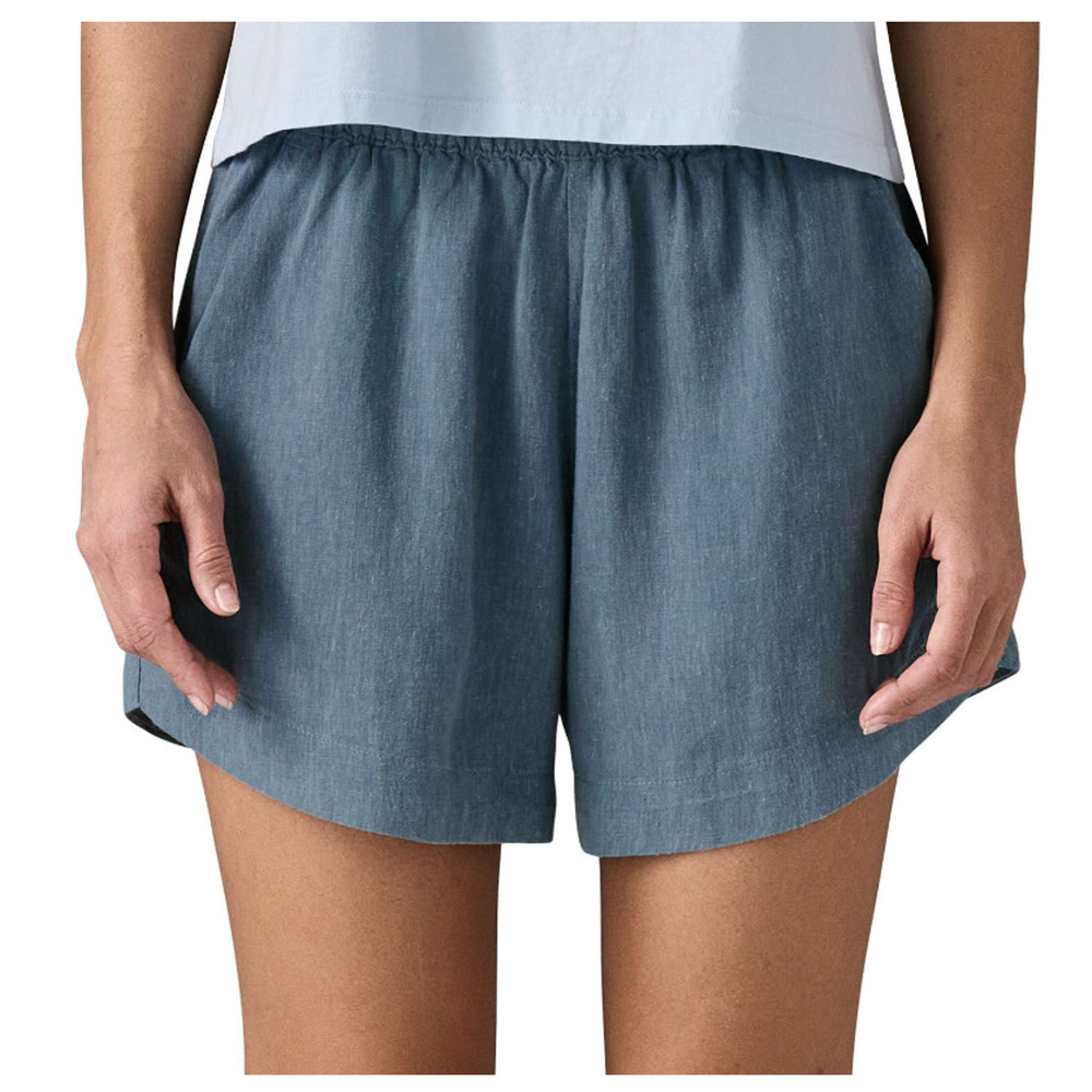 Patagonia Garden Island Shorts Women’s Large Blue Hemp TENCEL NWT - Picture 3 of 7